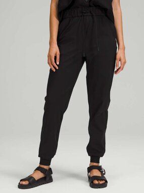Lululemon Stretch High-Rise Jogger Black Luxtreme and Nulu, size 14